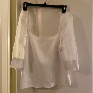 Bar III illusion sleeve tops